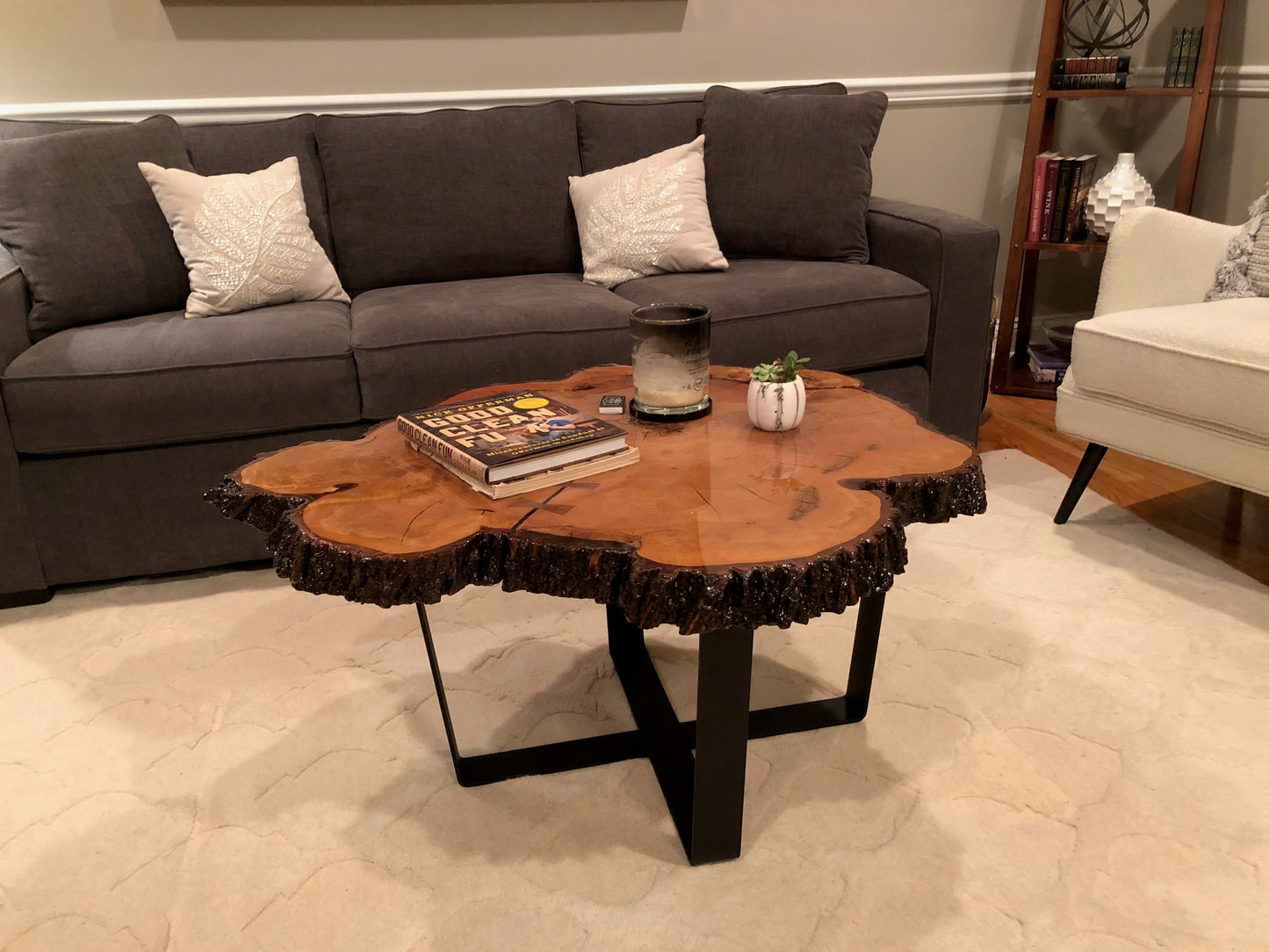 Oak Cookie Coffee Table