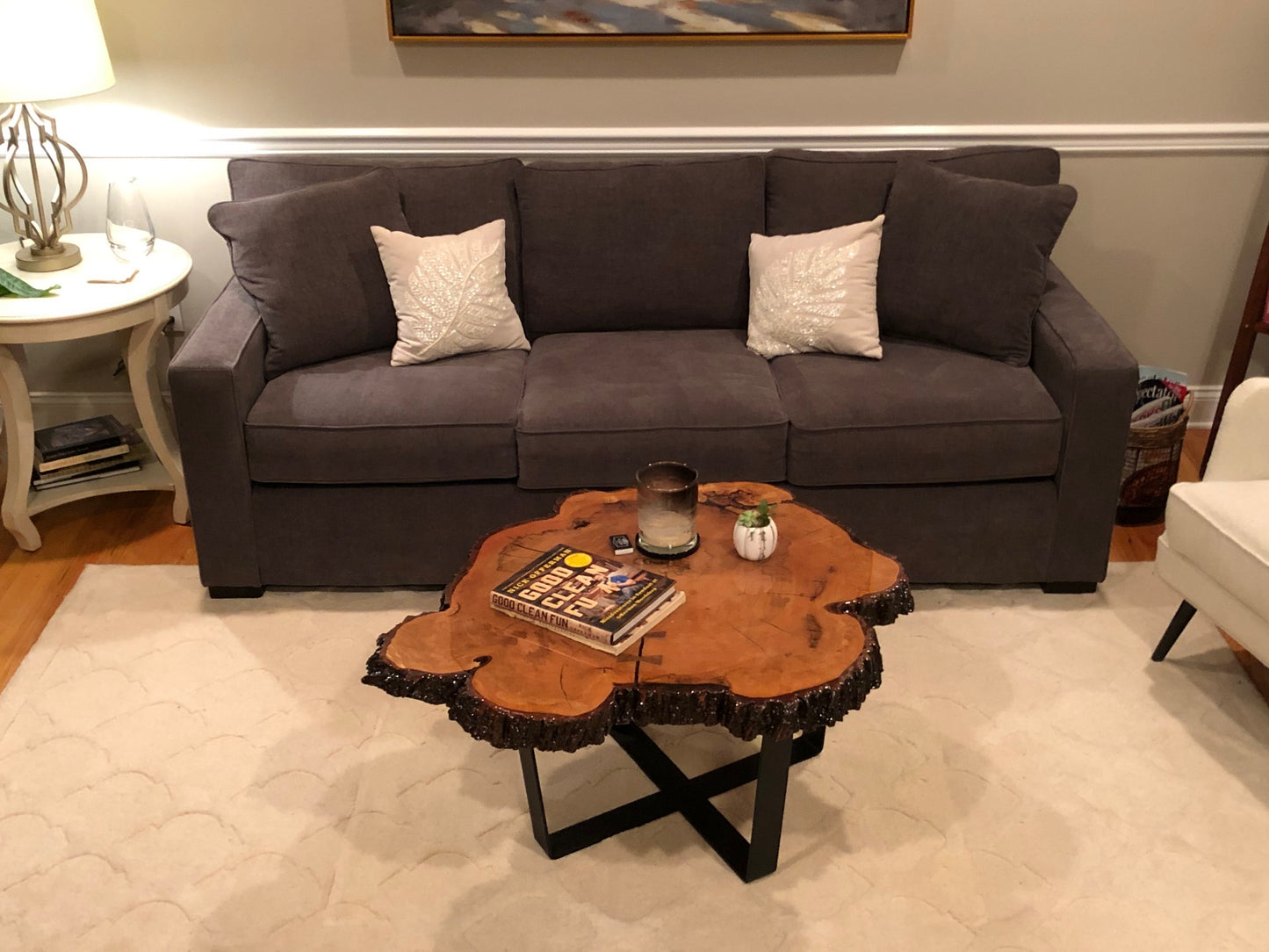 Oak Cookie Coffee Table